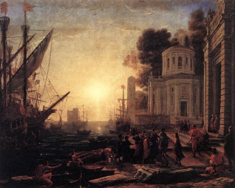 Claude Lorrain The Disembarkation of Cleopatra at Tarsus dfg oil painting image